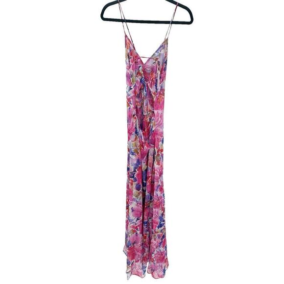 Misa Adjustable Straps Full Bloom NEGINE  Maxi Dress Pink Size XS NWOT - Picture 5 of 11